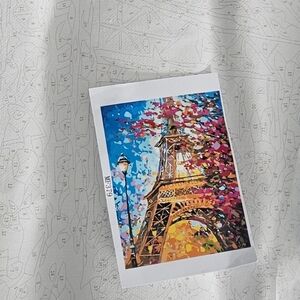 Paint By Number Eiffel Tower Canvas
